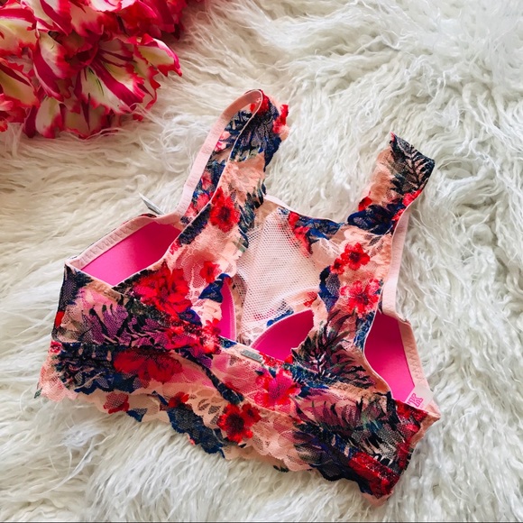 MWT Victoria’s Secret Pink Lace Bra - Picture 4 of 5